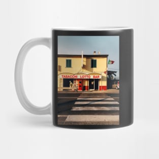 Old-Fashioned Roadside Bar in Rural Italy Mug